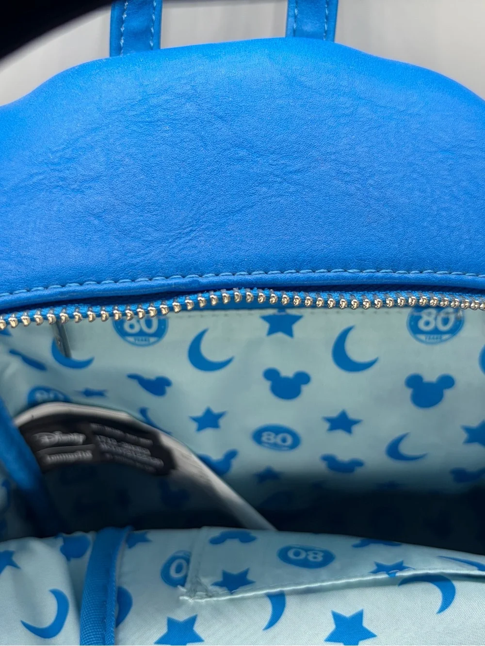 Loungefly Sorcerer Mickey Blue and Gold Mini Backpack